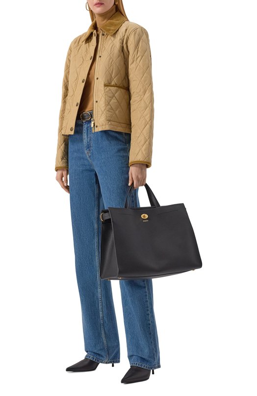 Сумка-тоут Cotswolds medium Burberry 8111339 Чёрный  8111339 Фото 7