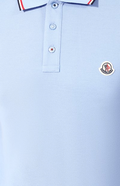 Хлопковое поло MONCLER, арт. E1-091-83456-00-84556, фото 5