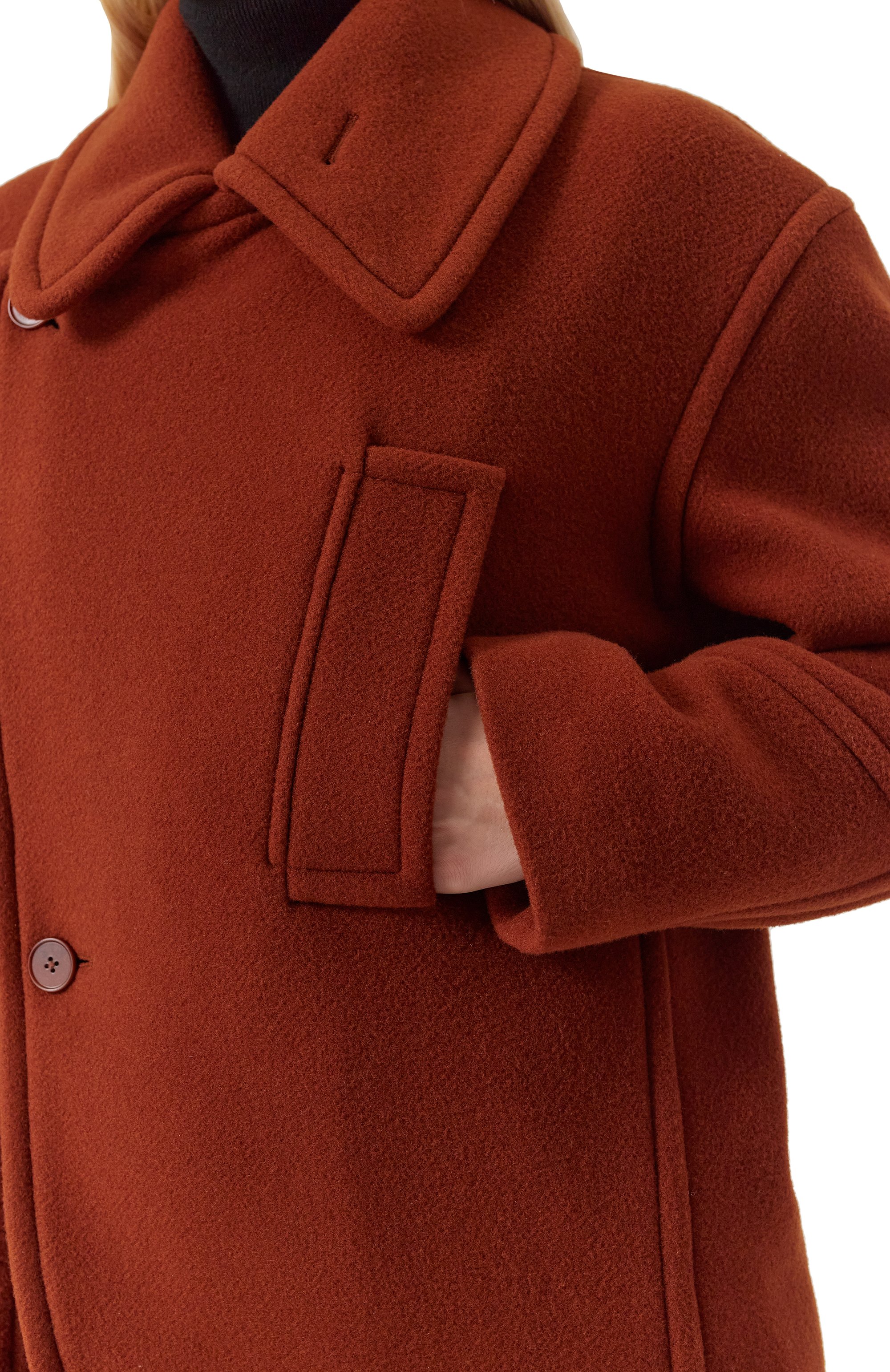 Шерстяное полупальто PETAR PETROV, арт. F24M5, фото 5