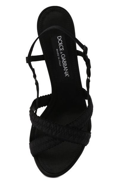 Текстильные босоножки keira DOLCE & GABBANA, арт. CR1162/AQ029, фото 5