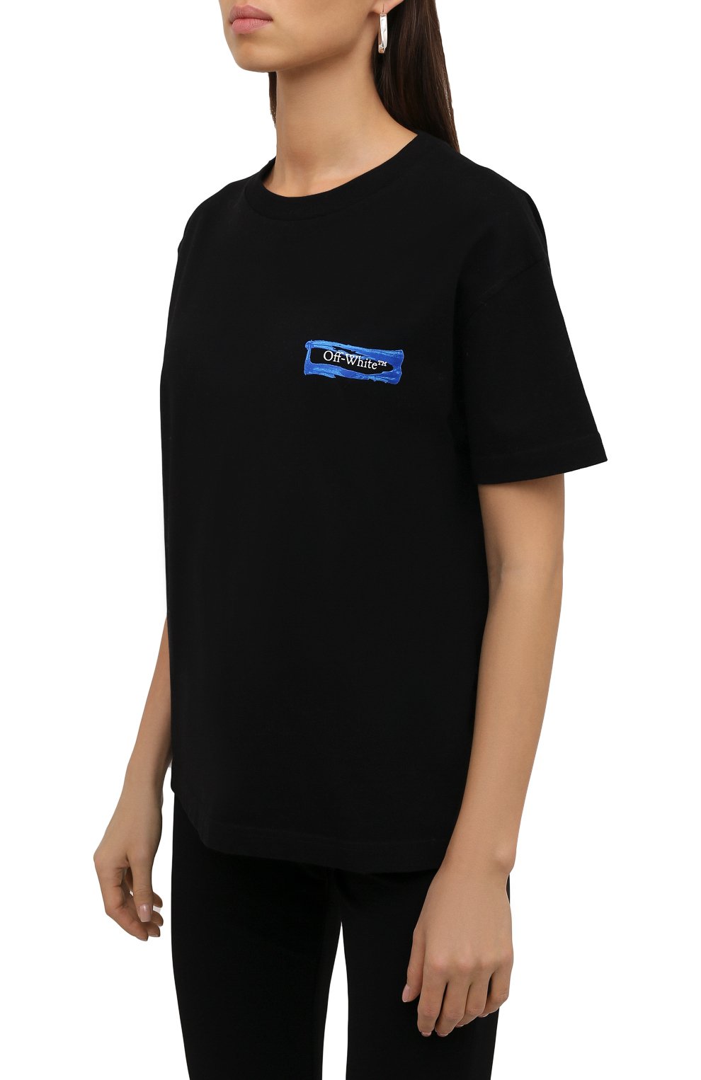 Хлопковая футболка OFF-WHITE, арт. 0WAA089F21JER012, фото 3