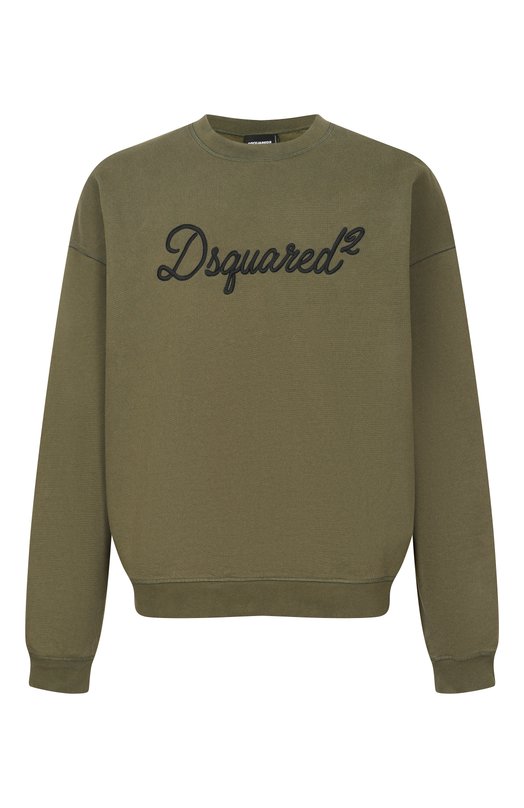 Хлопковый свитшот Dsquared2 S74GU0928/D25029 Хаки S74GU0928/D25029