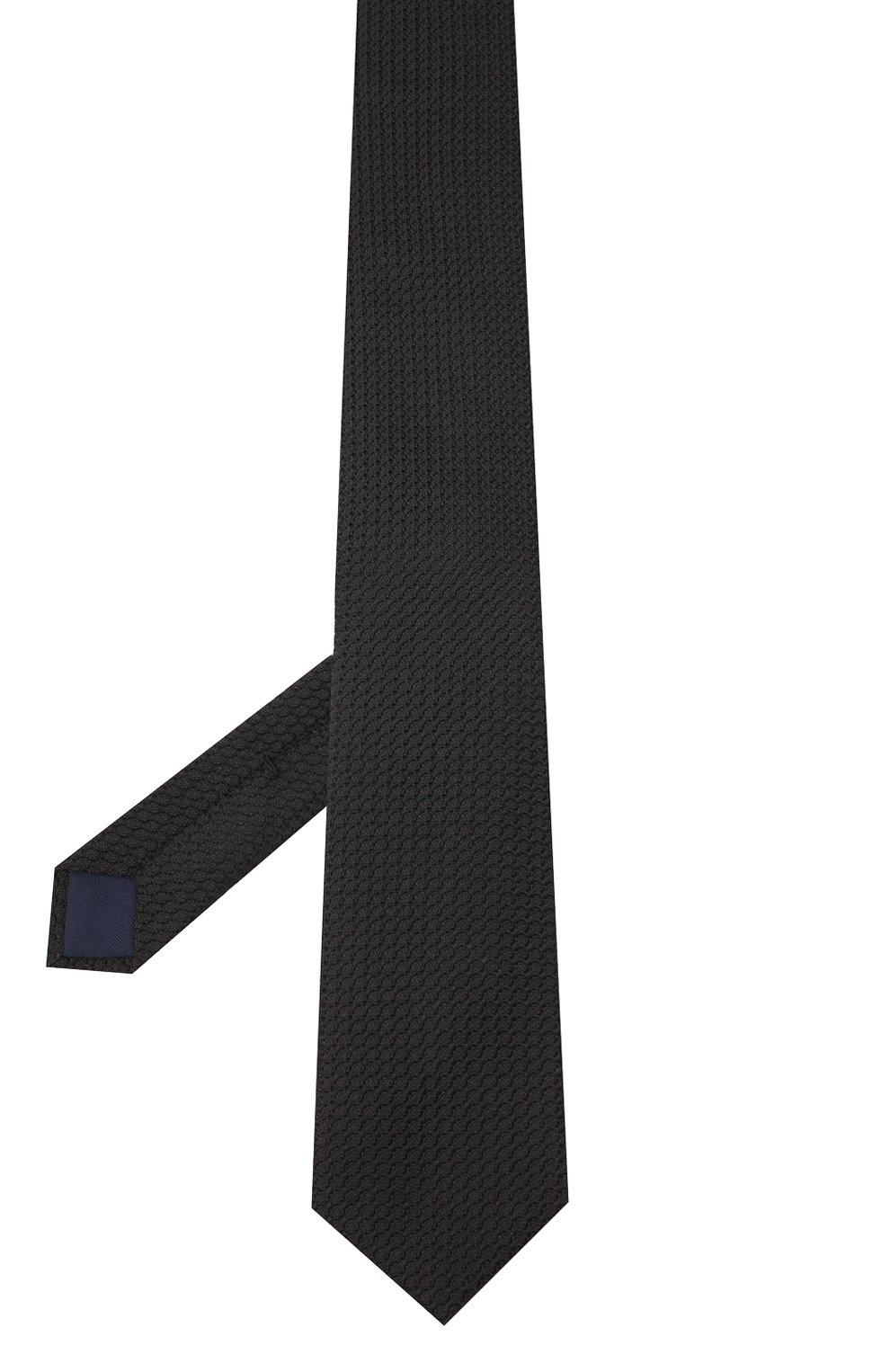 Шелковый галстук CORNELIANI черного цвета по цене 19950 руб., арт. 86U306-0820306/00, фото 2 Шелковый галстук CORNELIANI, арт. 86U306-0820306/00, фото 2
