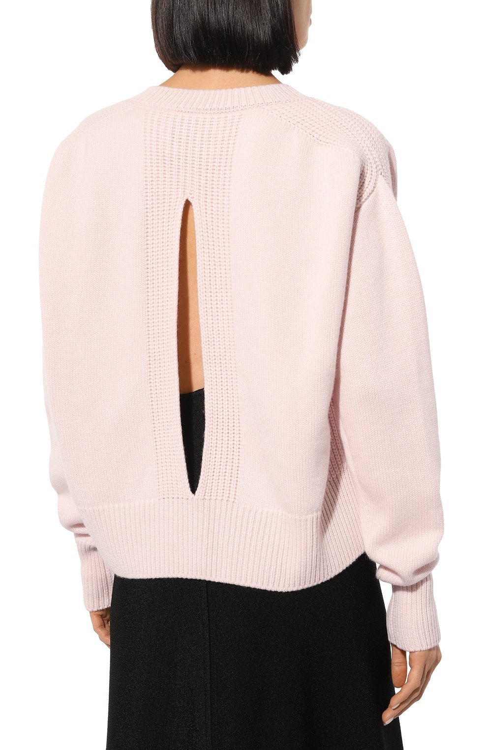 Кашемировый пуловер SASUPHI светло-розового цвета по цене 155000 руб., арт. W24607, фото 4 Кашемировый пуловер SASUPHI, арт. W24607, фото 4