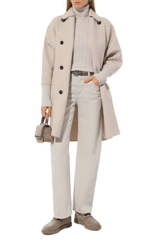 Кашемировое пальто Brunello Cucinelli MD5589813 Кремовый  MD5589813 Фото 2