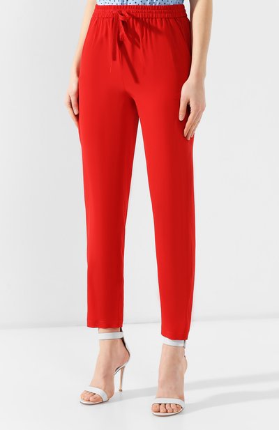 Шелковые брюки REDVALENTINO, арт. RR0RBB05/23H, фото 3