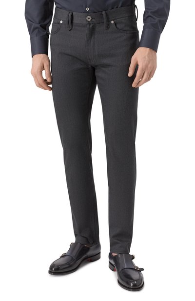 Брюки из шерсти и хлопка BRIONI, арт. SPYB0L/01A4N, фото 3