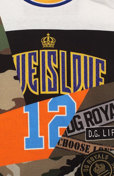 Хлопковая футболка DOLCE & GABBANA, арт. L1JT8E/G7RIN, фото 3