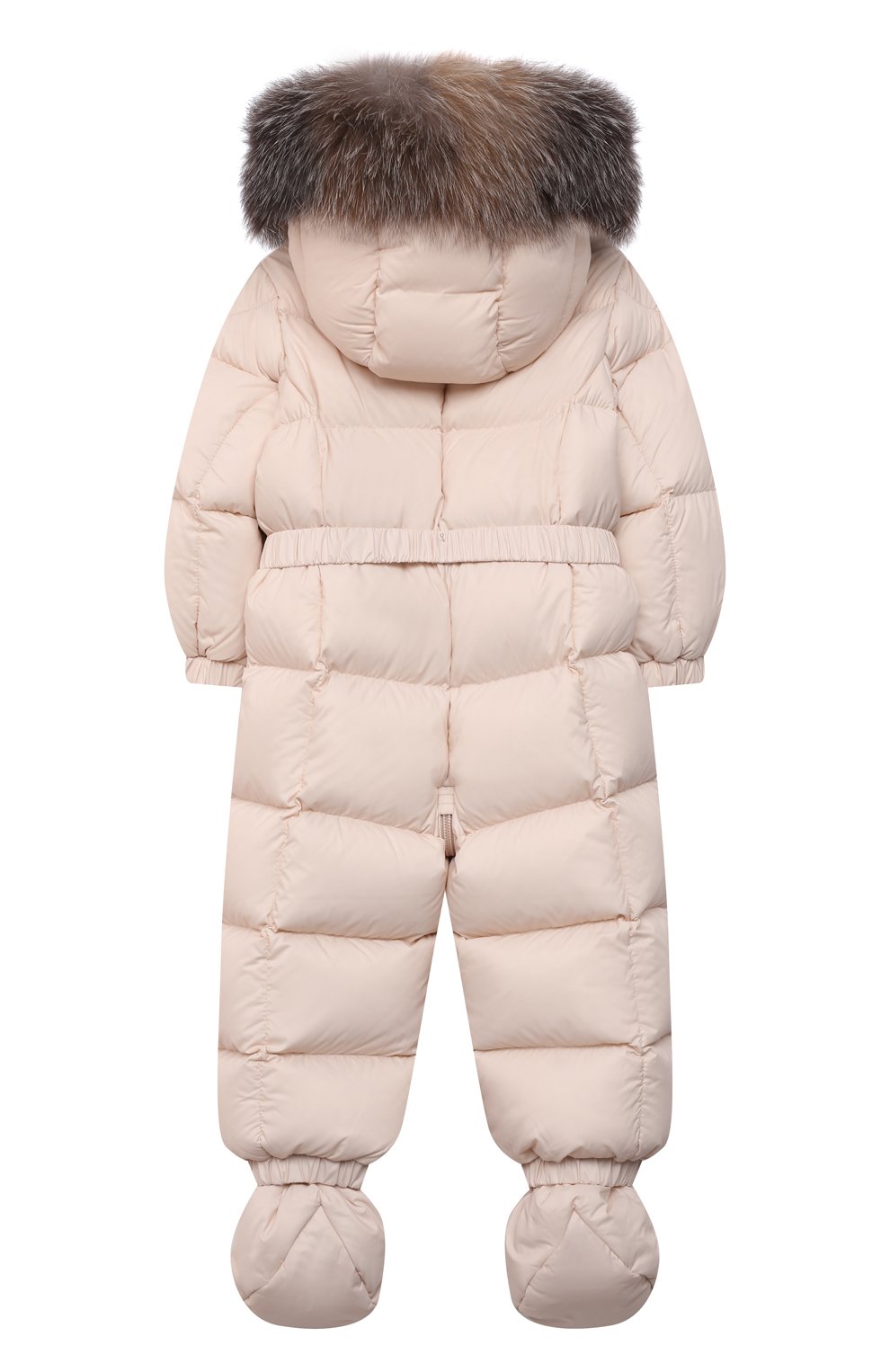 Пуховый комбинезон с мехом MONCLER, арт. G2-951-1G506-02-53079/9-12M, фото 2