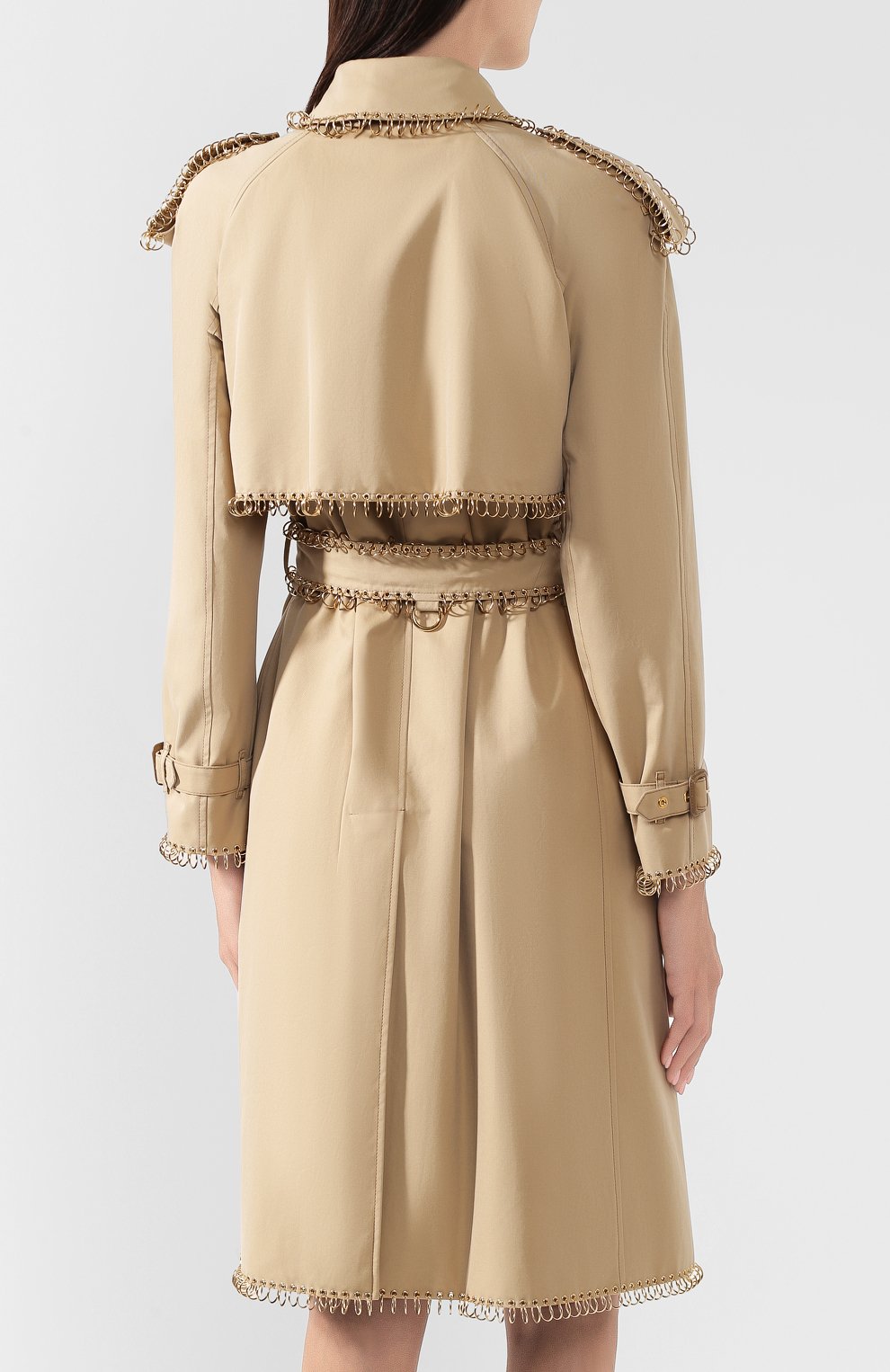 Хлопковый тренч gabardine BURBERRY бежевого цвета по цене 876000 руб., арт. 4560909, фото 4 Хлопковый тренч gabardine BURBERRY, арт. 4560909, фото 4