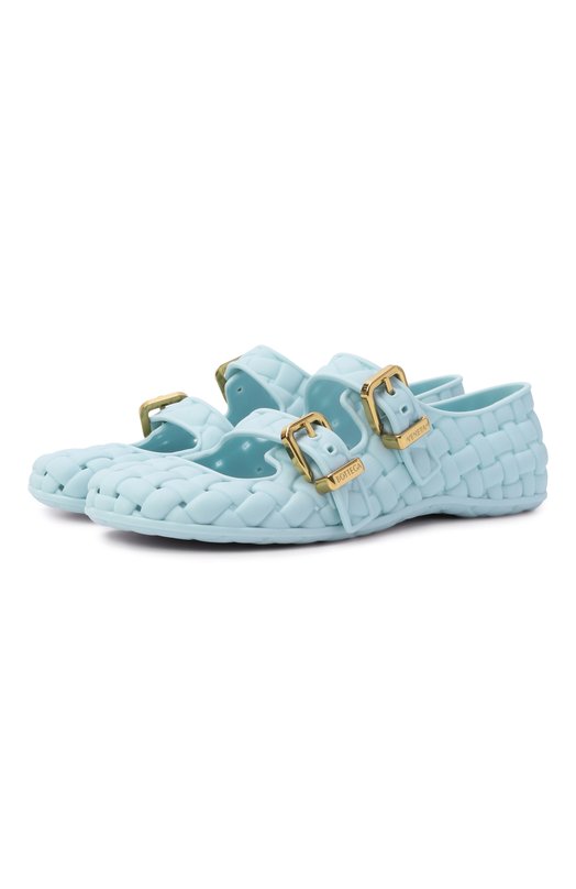 Резиновые балетки Amy Bottega Veneta 796577/V4A11 Голубой 796577/V4A11