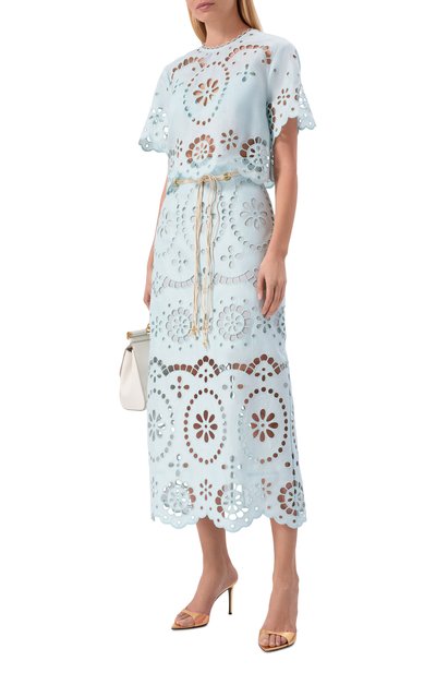 Женский льняная юбка ZIMMERMANN,  арт. 6179SRS261