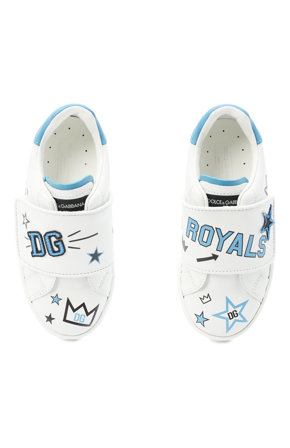 Кожаные кеды DOLCE & GABBANA, арт. DA0912/AV151/24-28, фото 4