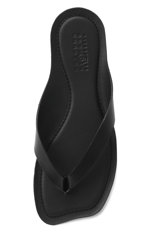 Кожаные шлепанцы Anatomic MM6 S66WP0119/P7702 Чёрный  S66WP0119/P7702 Фото 6