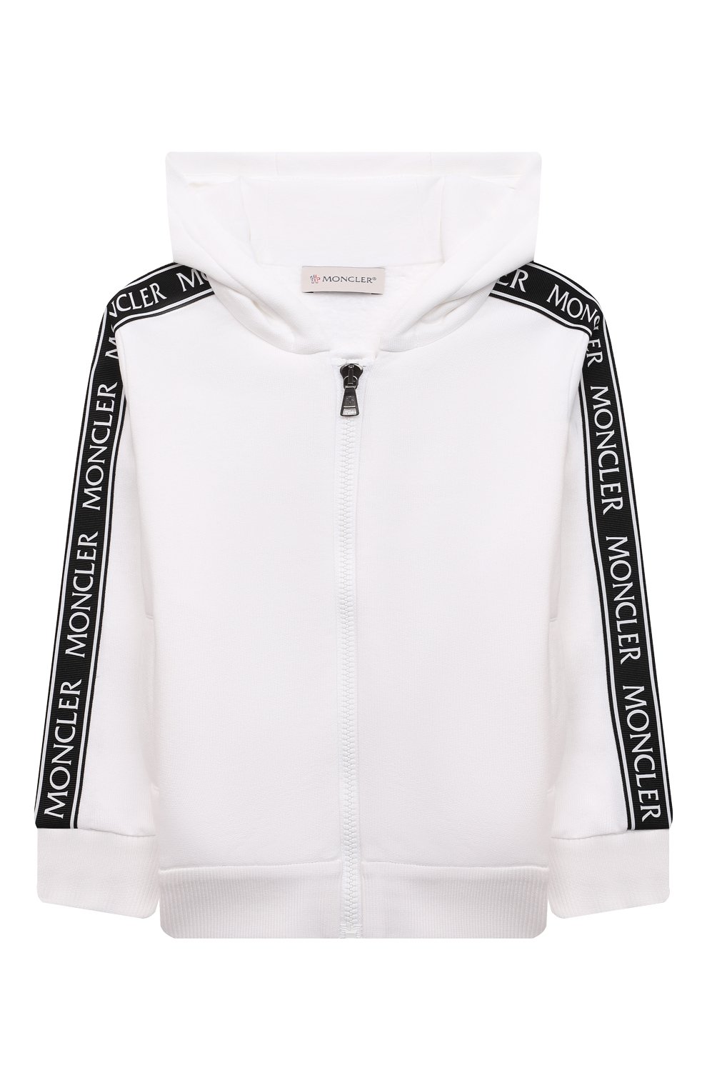 Комплект из толстовки и брюк MONCLER белого цвета по цене 54100 руб., арт. G2-954-8M755-20-809B3/12-14A, фото 2 Комплект из толстовки и брюк MONCLER, арт. G2-954-8M755-20-809B3/12-14A, фото 2