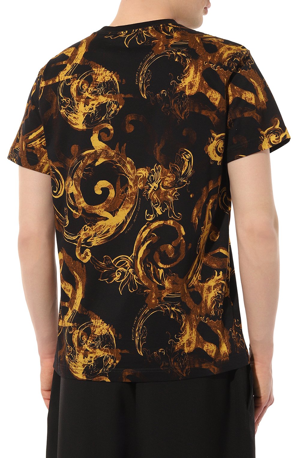 Хлопковая футболка VERSACE JEANS COUTURE, арт. 76GAH6S0/JS287, фото 4