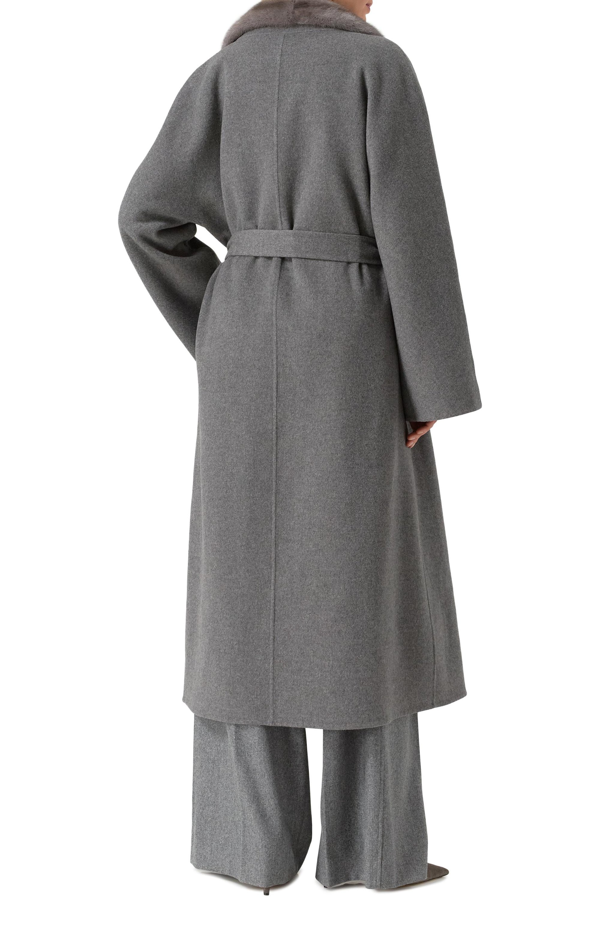 Пальто из шерсти и кашемира с отделкой из норки MVST, арт. FTBPL-Y326V/LP1371, фото 4