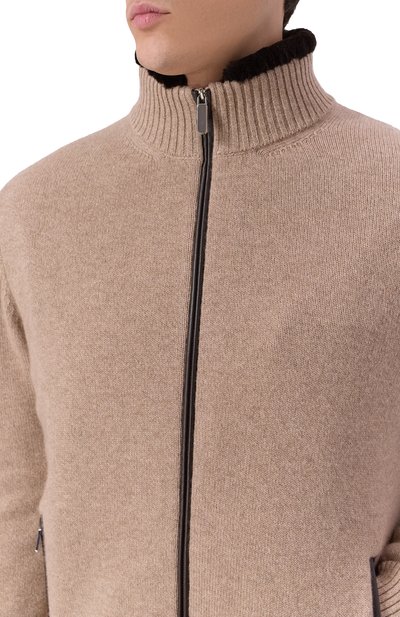 Кардиган с подкладкой из бобра ANDREA CAMPAGNA, арт. WU26WS510-09C-FWSPC1, фото 5