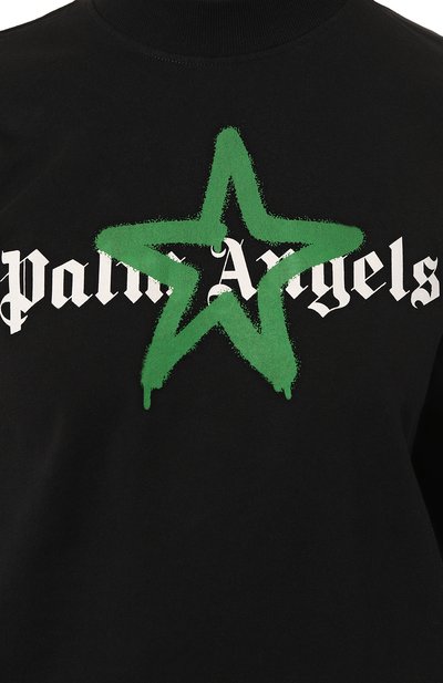 Хлопковая футболка PALM ANGELS, арт. PWAA020C99JER0151055, фото 5