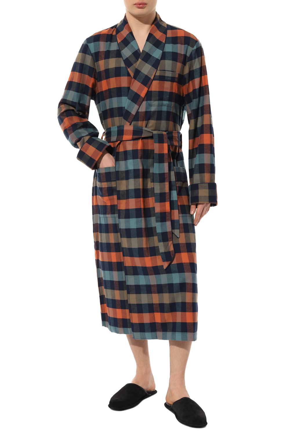 Хлопковый халат DEREK ROSE, арт. 5505-KELB040, фото 2