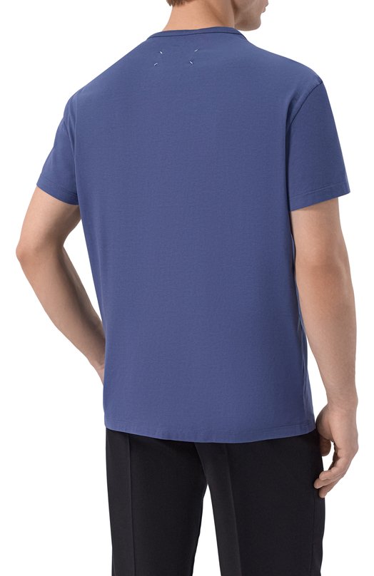 Хлопковая футболка Maison Margiela S30GC0701/S22816 Синий  S30GC0701/S22816 Фото 4