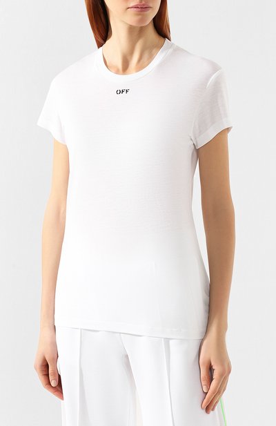 Футболка с логотипом бренда OFF-WHITE, арт. 0WAA040R19B980530110, фото 3
