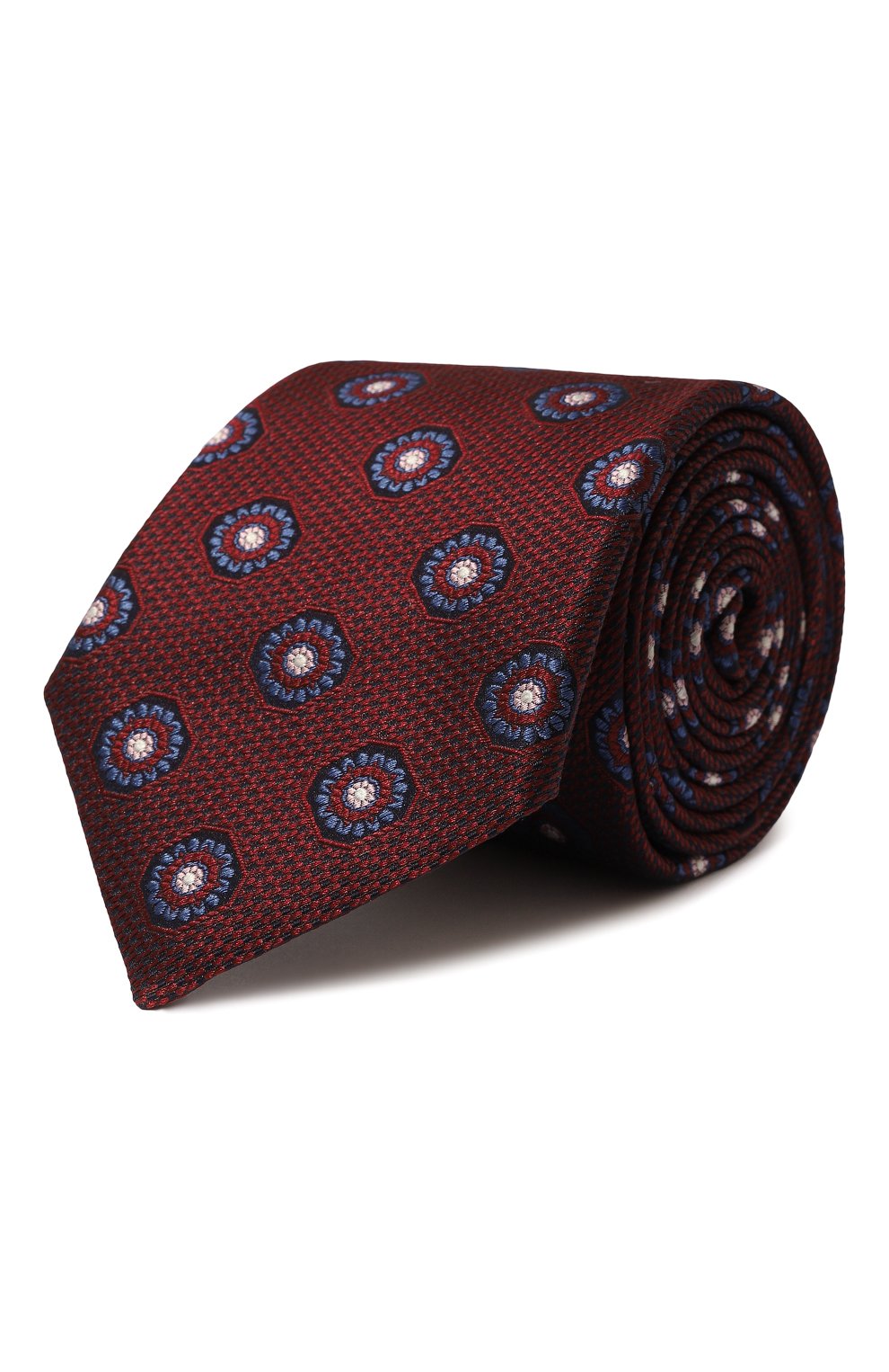 Шелковый галстук CANALI бордового цвета по цене 16950 руб., арт. 18/HJ03784, фото 1 Шелковый галстук CANALI, арт. 18/HJ03784, фото 1