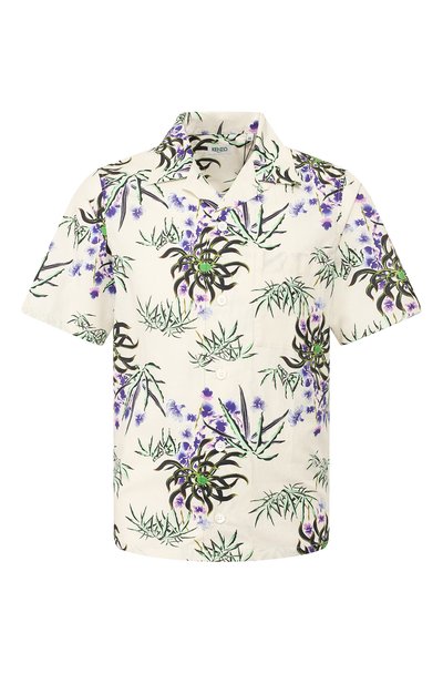 Рубашка из смеси хлопка и льна KENZO, арт. FA55CH5291LI, фото 1