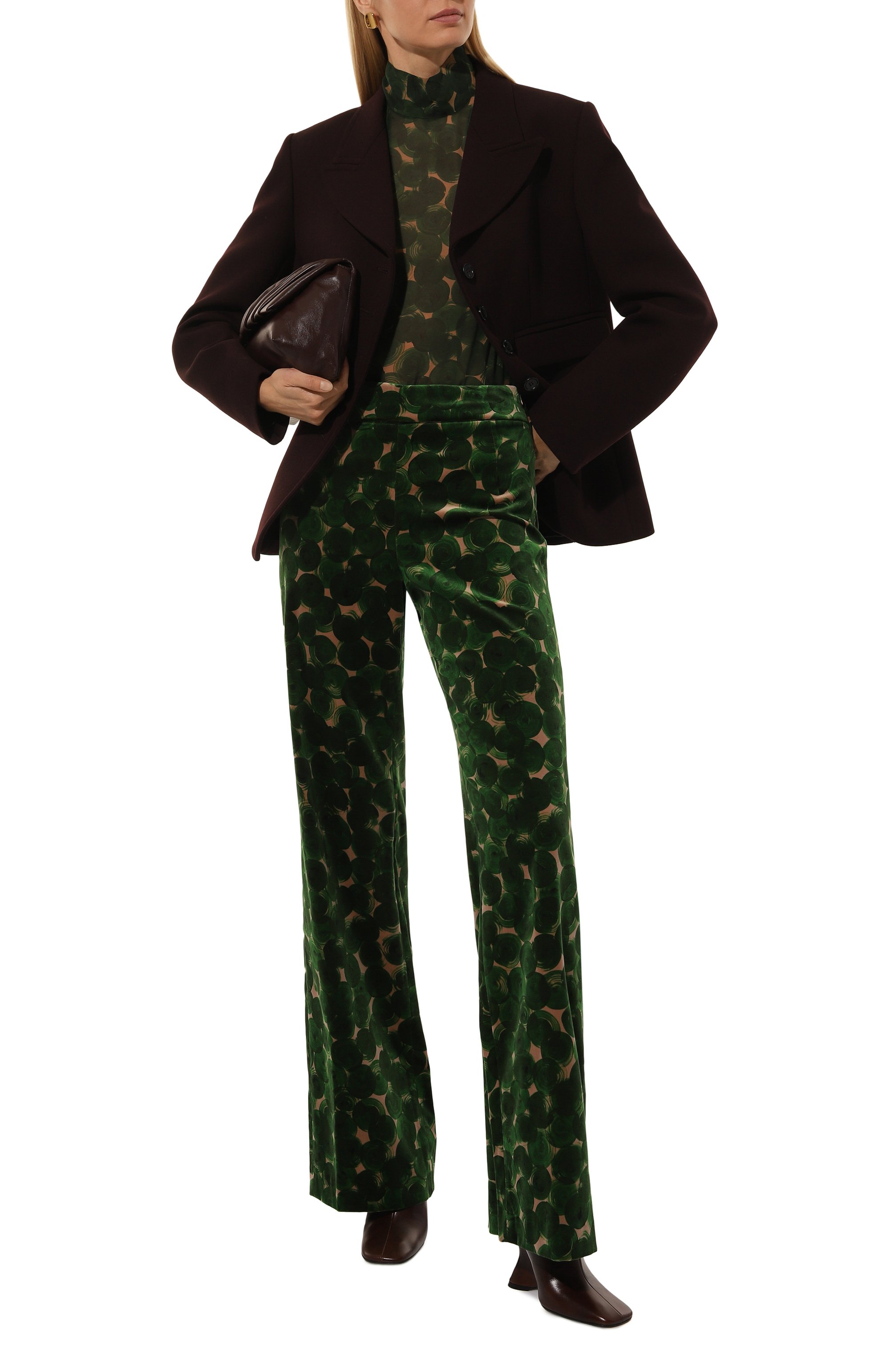 Бархатные брюки DRIES VAN NOTEN, арт. 242-010906-9278, фото 2