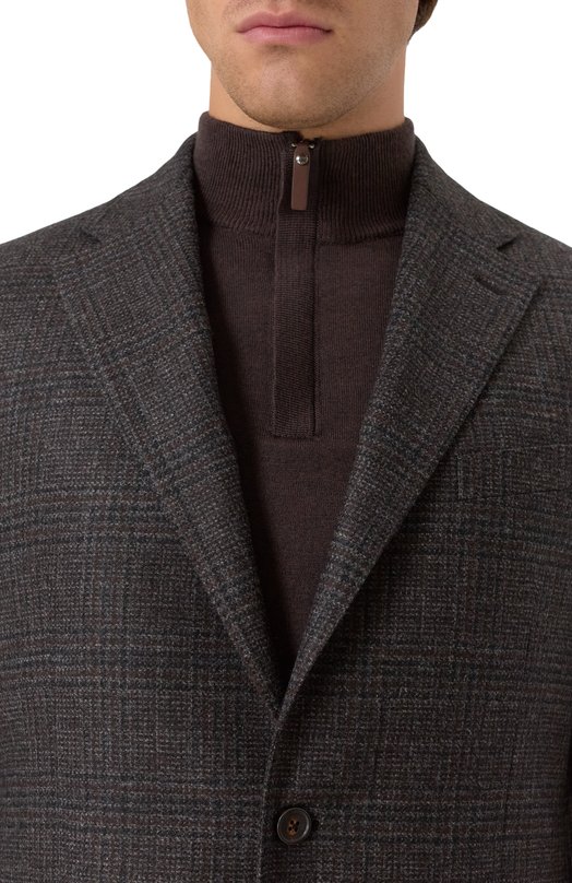 Пиджак из шерсти и кашемира Corneliani 266008-2616303 Серый  266008-2616303 Фото 7