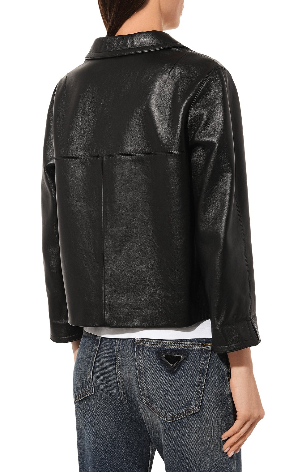 Кожаная куртка PRADA, арт. 58A005-1AOI-F0002, фото 4