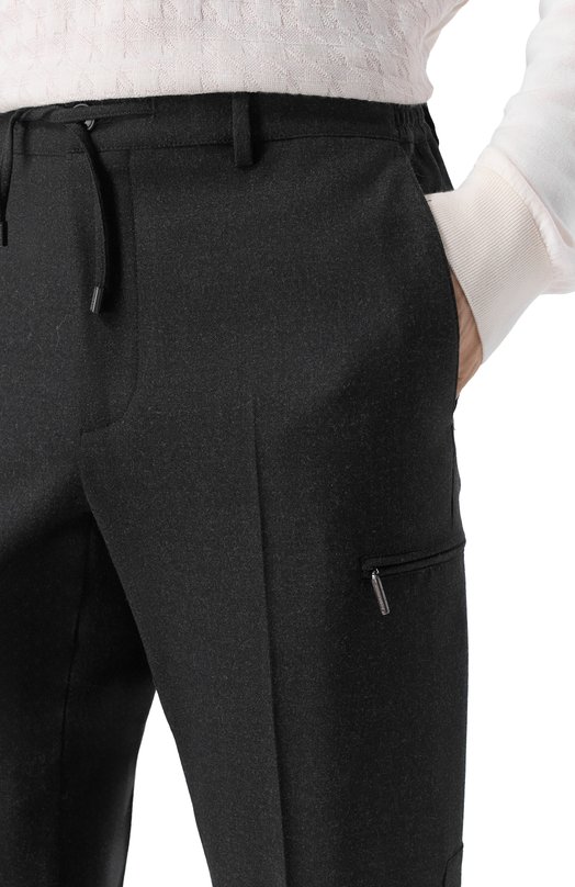 Шерстяные брюки Stefano Ricci M1T5300520/W0013R Серый  M1T5300520/W0013R Фото 5