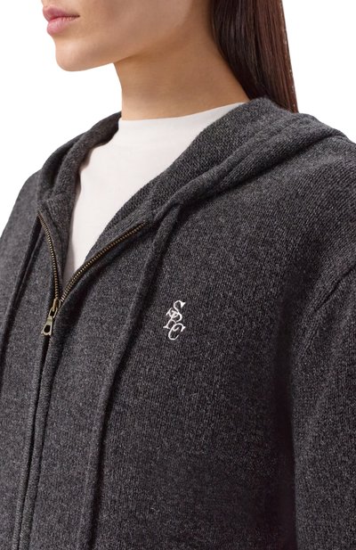 Толстовка из кашемира и шерсти SPORTY AND RICH, арт. CA00264302GY11, фото 5