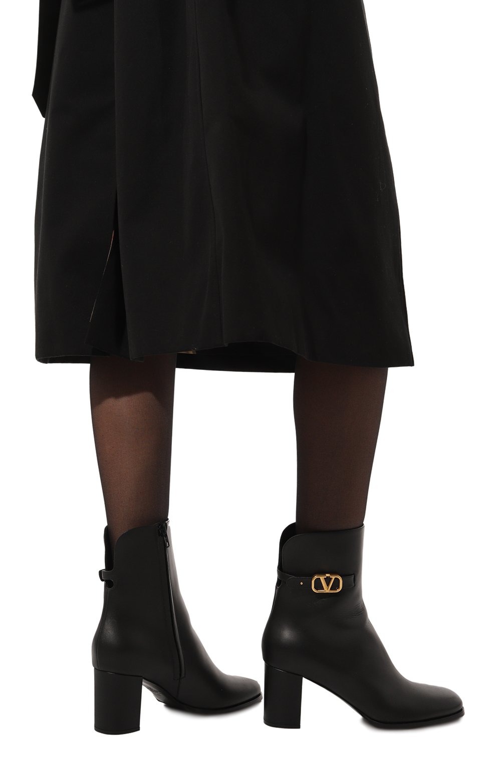 Кожаные ботильоны vlogo VALENTINO, арт. 5W2S0HY4/DSH, фото 3