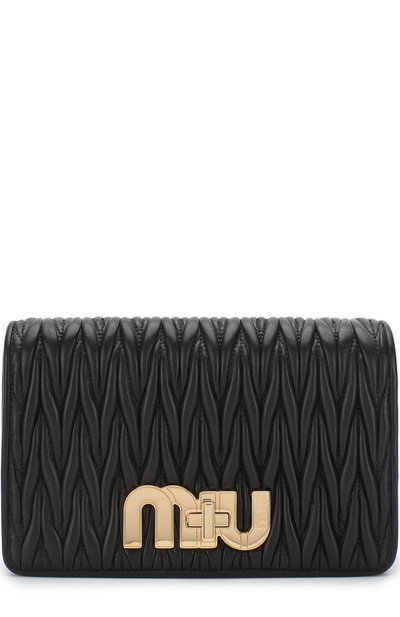 Кожаная сумка на цепочке MIU MIU, арт. 5BF069-N88-F0632-OCO, фото 1