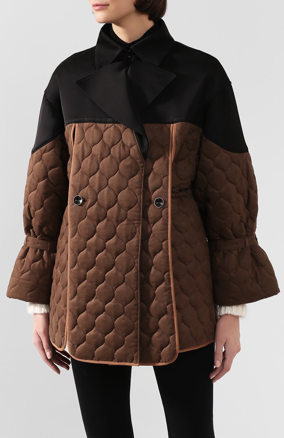 Куртка из с меси вискозы и шерсти AKIRA NAKA, арт. AW1901-BR, фото 3