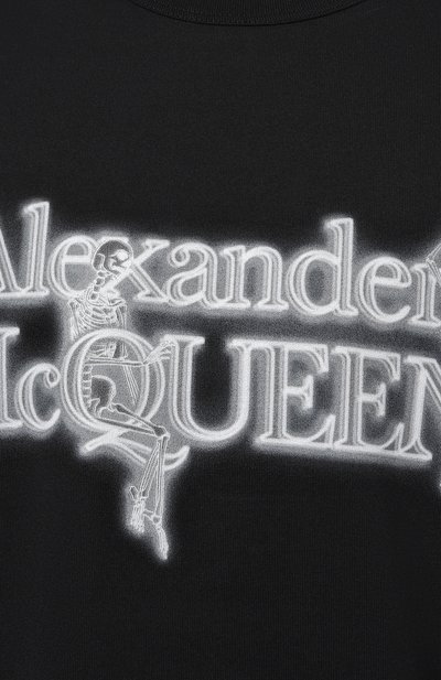 Хлопковая футболка ALEXANDER MCQUEEN, арт. 750656, фото 5