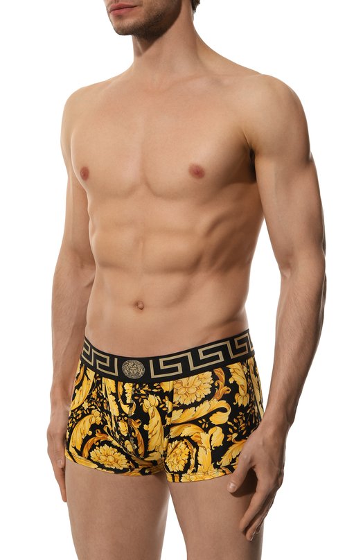 Хлопковые боксеры Versace 1000957/1A00515 Жёлтый  1000957/1A00515 Фото 2