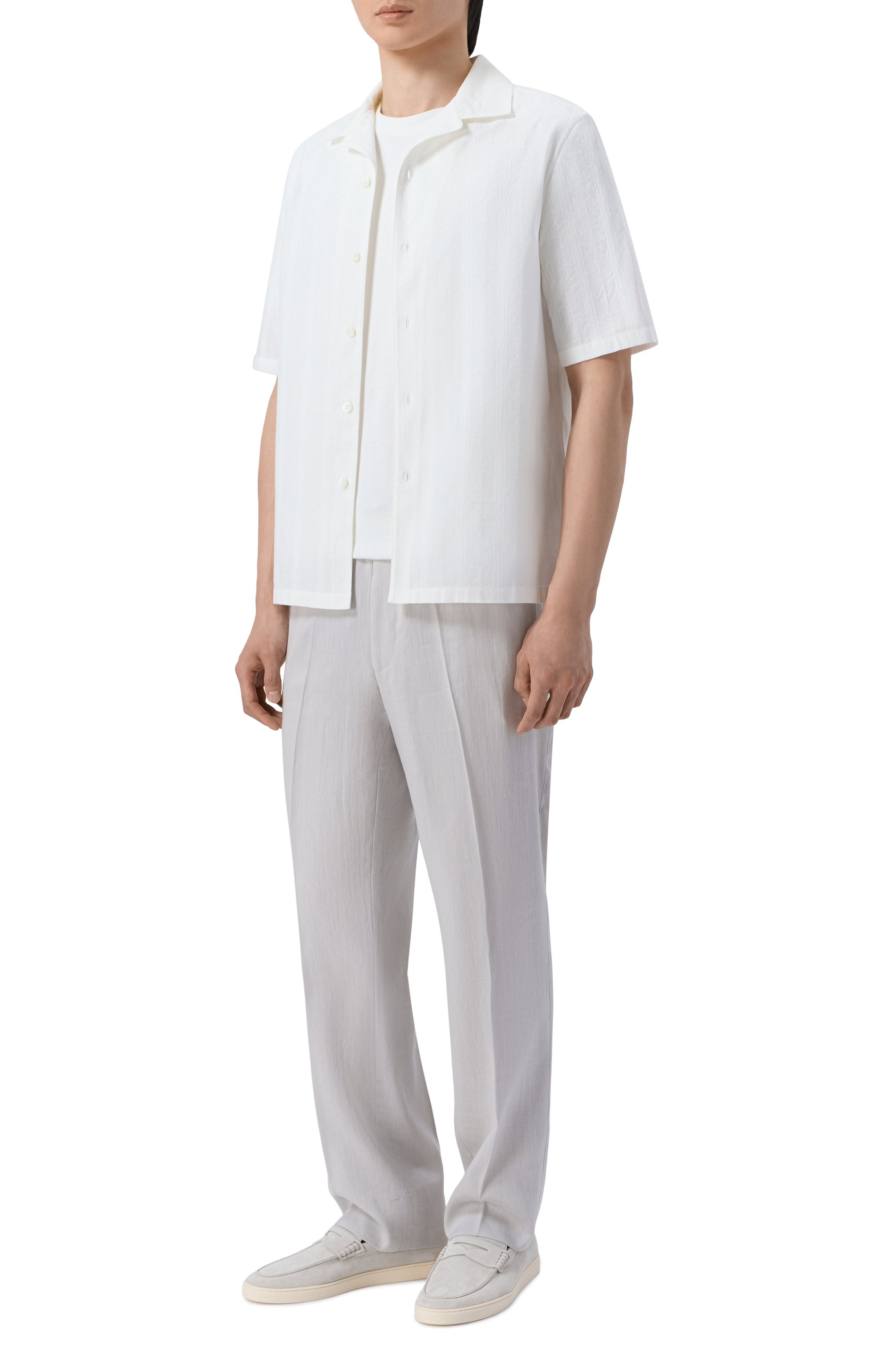 Хлопковая рубашка BRUNELLO CUCINELLI, арт. MM6410615, фото 2