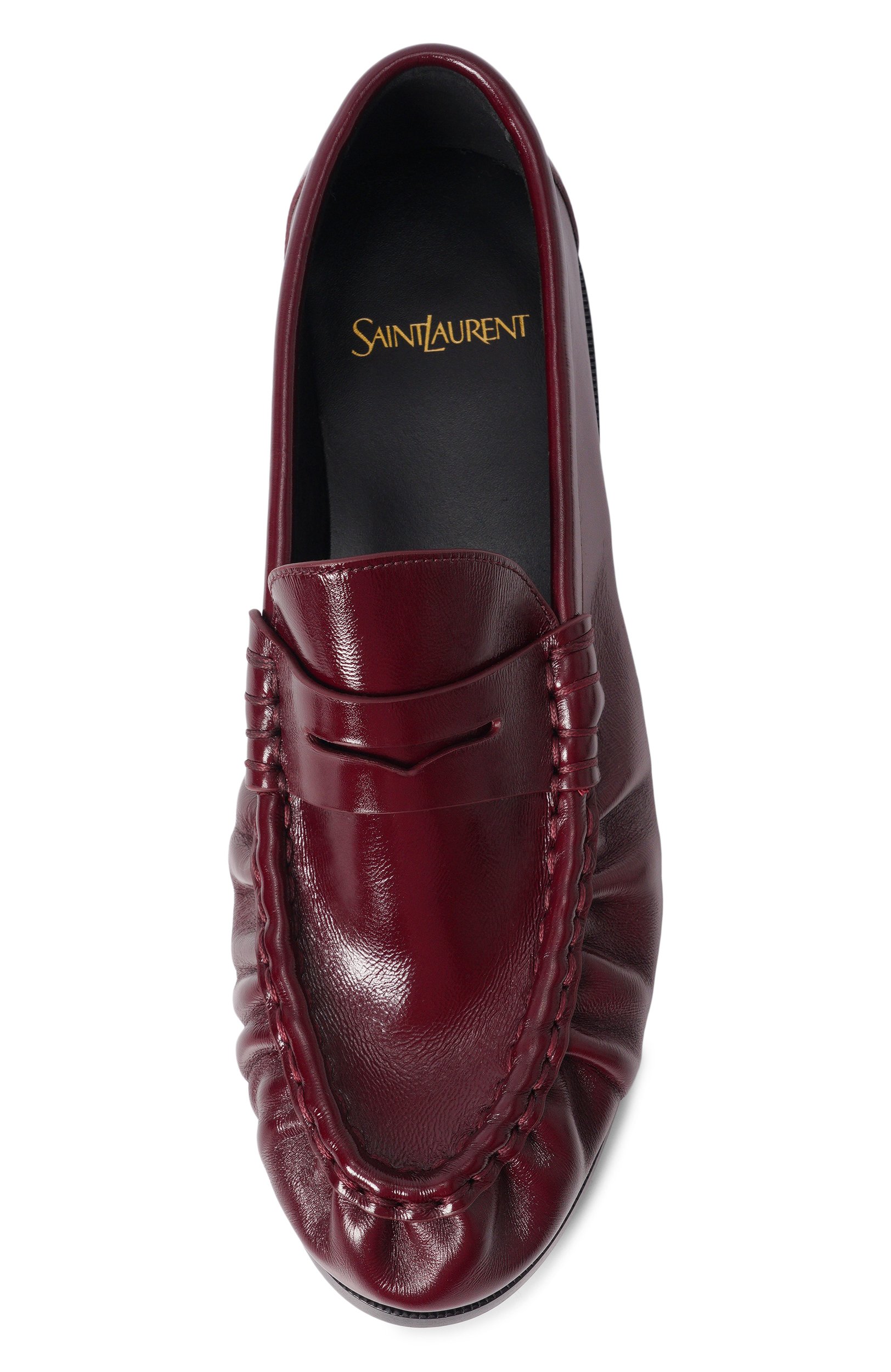 Кожаные пенни-лоферы le loafer SAINT LAURENT, арт. A001MM/AAFGB, фото 6