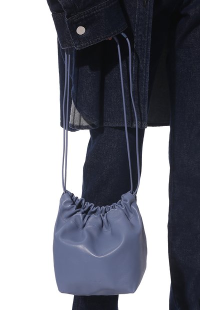 Сумка drawstring JIL SANDER голубого цвета по цене 78900 руб., арт. JSPU853407-WUB70045, фото 2 Сумка drawstring JIL SANDER, арт. JSPU853407-WUB70045, фото 2
