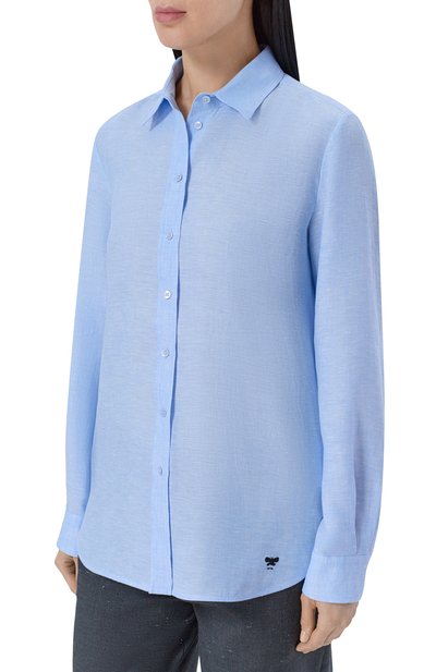 Льняная рубашка WEEKEND MAX MARA, арт. WKDWERNER, фото 3