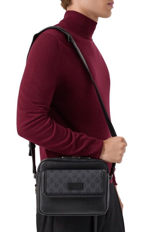 Сумка GG Supreme small Gucci 795464/FACU5 Чёрный  795464/FACU5 Фото 2