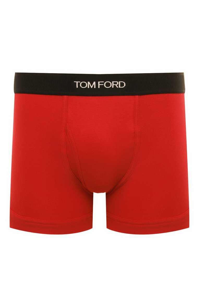 Мужские хлопковые боксеры TOM FORD красного цвета, арт. T4LC3/104 | Фото 1 (Нос: Не проставлено; Материал внешний: Хлопок; Кросс-КТ: бельё; Мужское Кросс-КТ: Трусы; Трусы М: Боксеры)