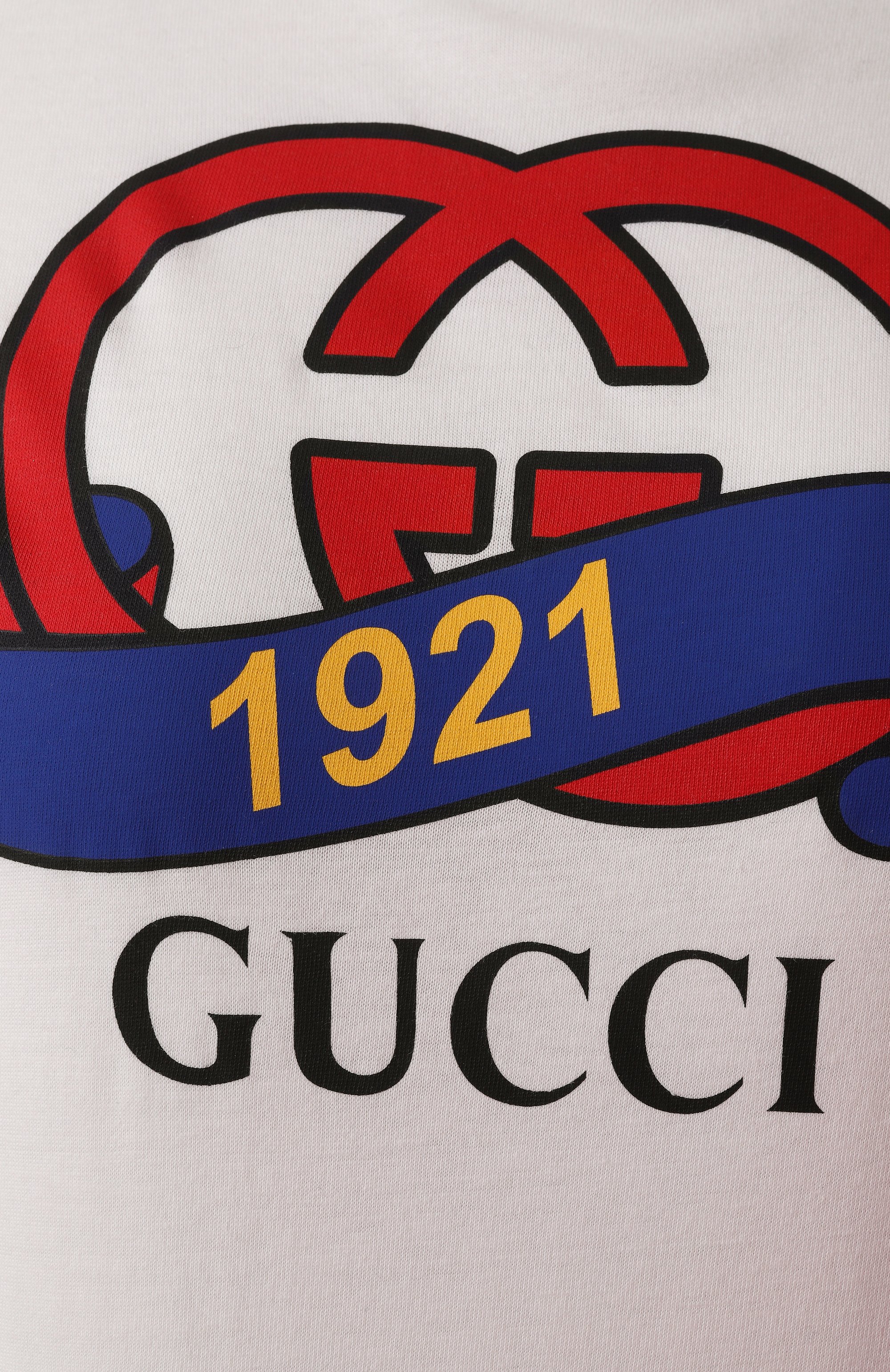 Хлопковая футболка GUCCI, арт. 748287/XJFND, фото 5