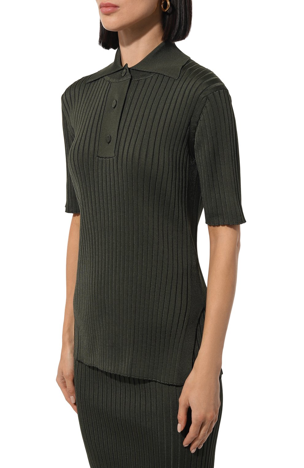 Поло из вискозы JIL SANDER, арт. J02GL0107/J18313, фото 3