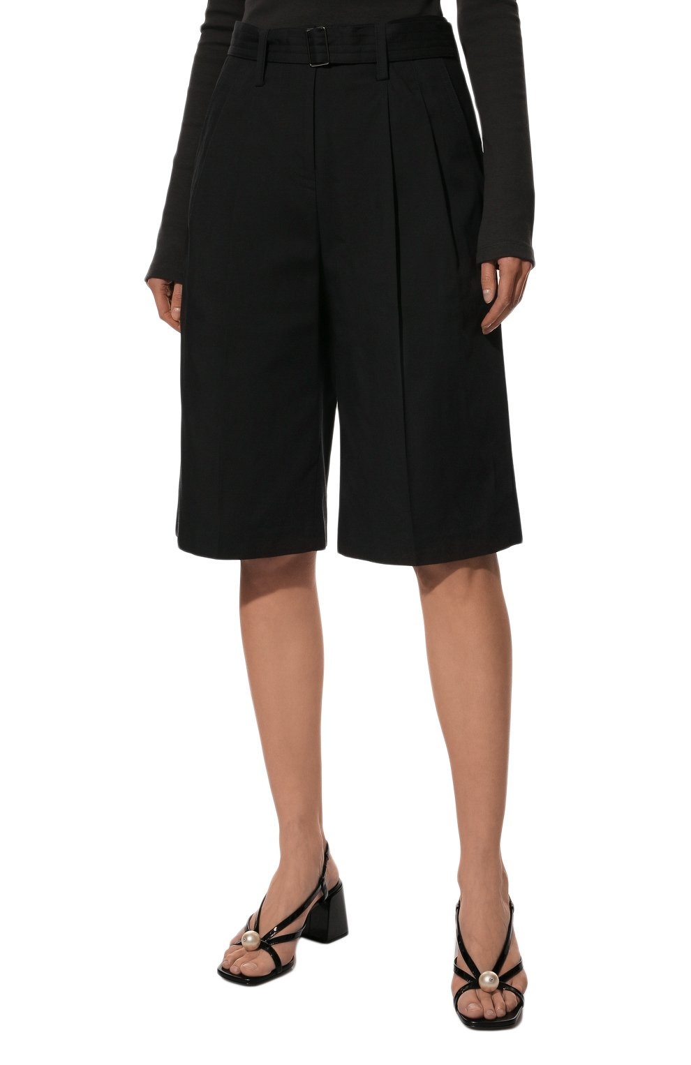 Шорты LOW CLASSIC серого цвета по цене 31050 руб., арт. L0W22PF_PT03CC, фото 3 Шорты LOW CLASSIC, арт. L0W22PF_PT03CC, фото 3