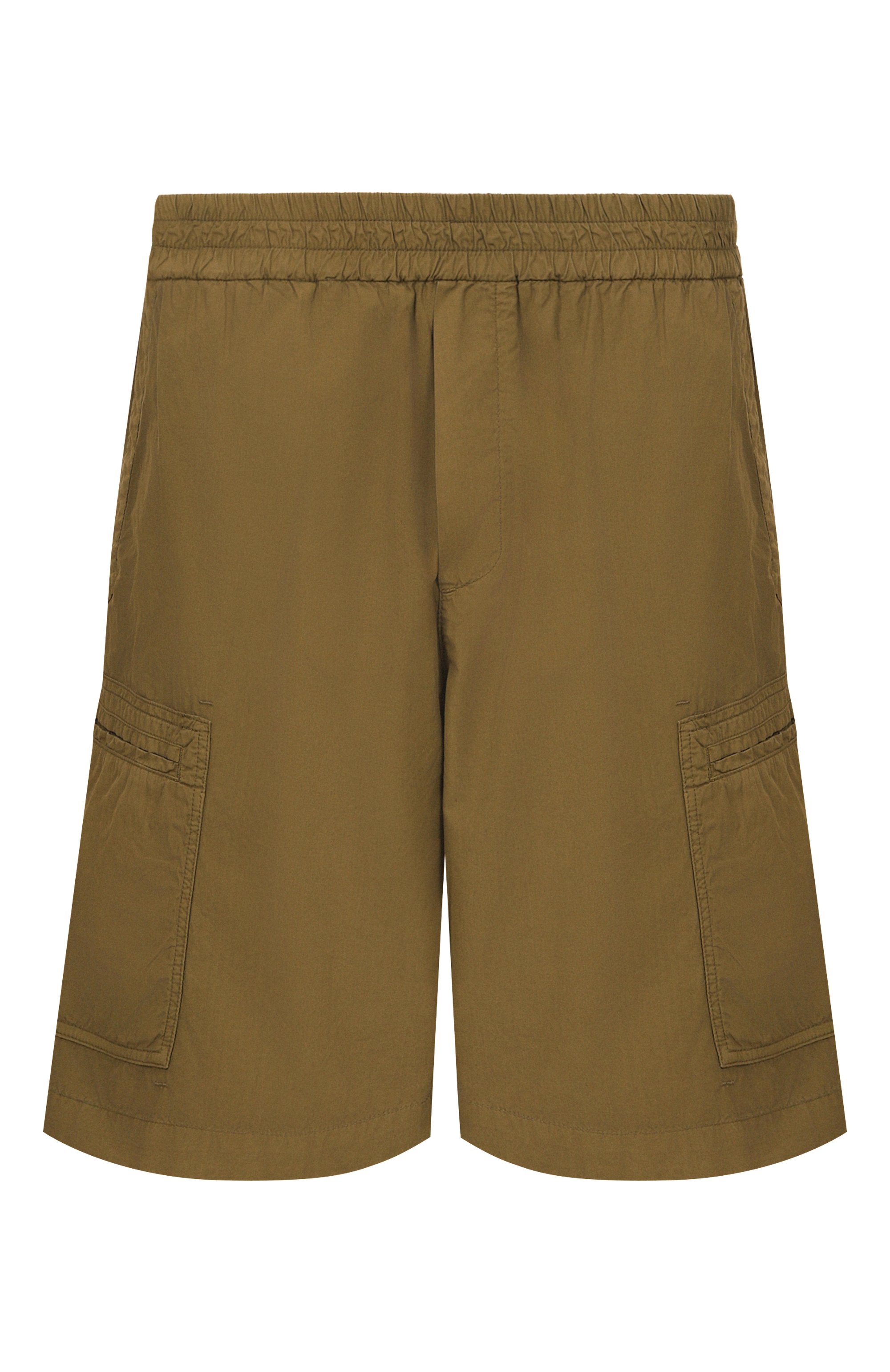 Хлопковые шорты ICEBERG хаки цвета по цене 34950 руб., арт. D070/0032, фото 1 Хлопковые шорты ICEBERG, арт. D070/0032, фото 1