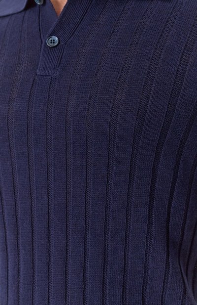 Поло изо льна и хлоп�ка BRUNELLO CUCINELLI, арт. M2L707605, фото 5