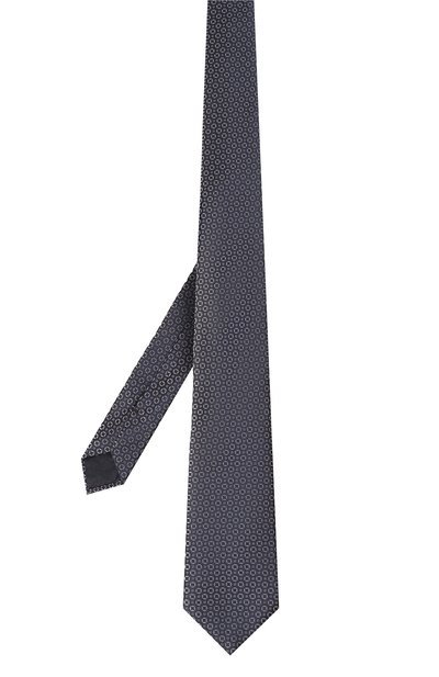 Шелковый галстук GIORGIO ARMANI темно-синего цвета по цене 21500 руб., арт. 360054/3R927, фото 3 Шелковый галстук GIORGIO ARMANI, арт. 360054/3R927, фото 3